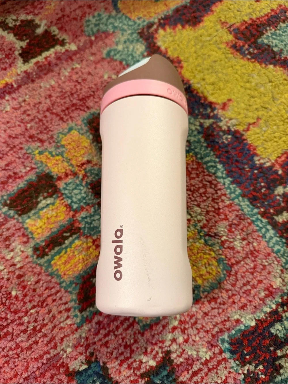 Owala Pink Stainless Steel Travel Bottle
